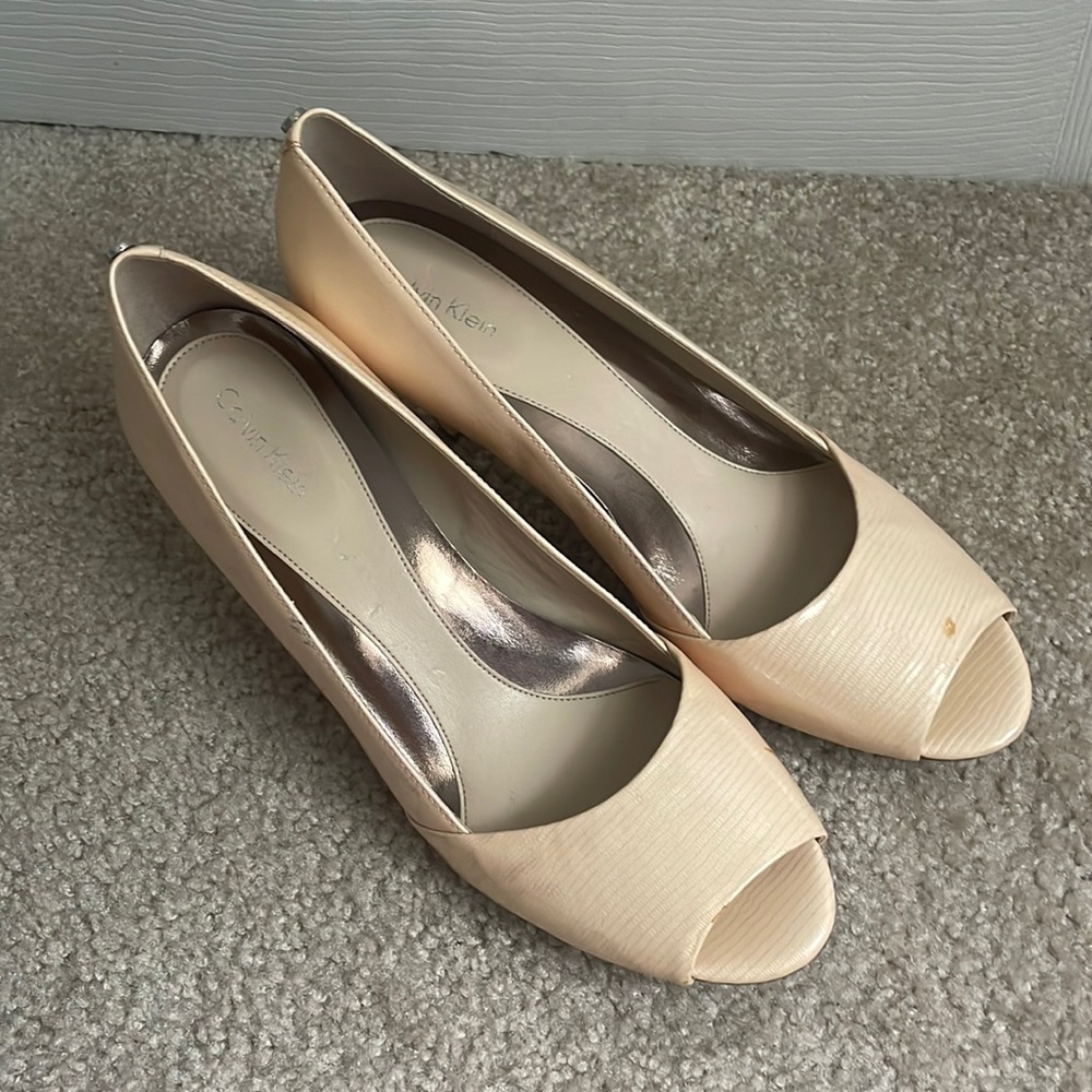 Calvin Klein Tan Heels